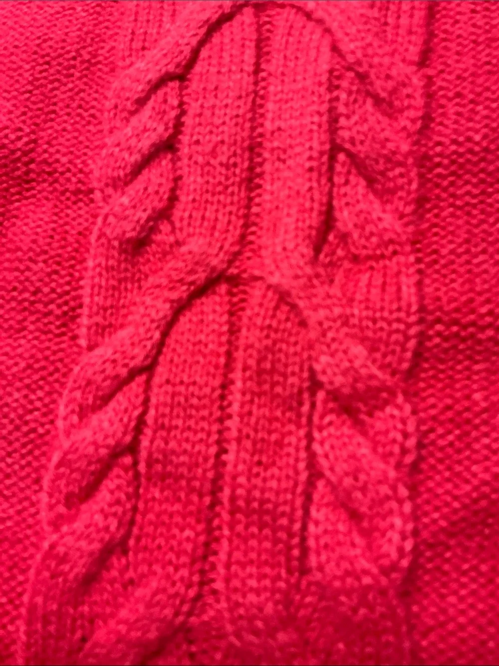 Coral Cable Knit Dog Sweater Blueberry Brand